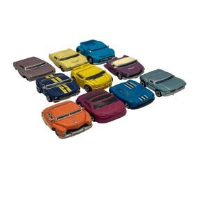 VTG PB Micro Mini Diecast Cars Wide Fat Lot of 10